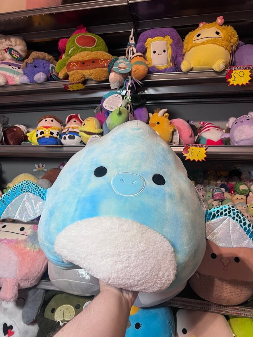 Squishmallows SHANTIRA PTERODACTYL DINO 16” Plush, Blue Tie-Dye Winged Dino NWT